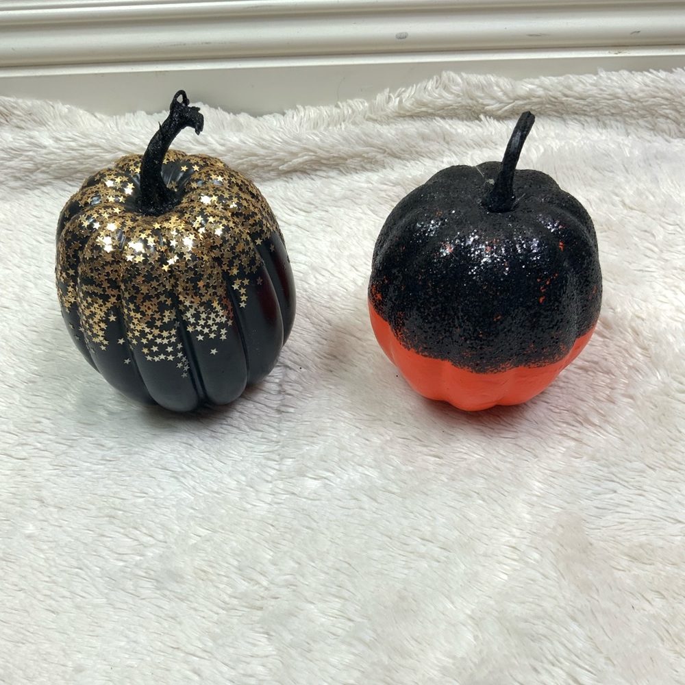 Glitter pumpkins
